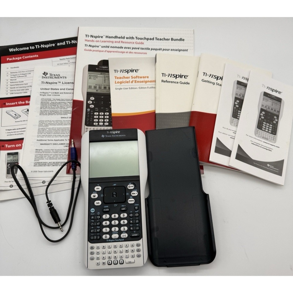Texas Instruments TI-NSPIRE CAS Teacher Edition w/software Bundle Tested